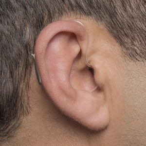 Behind the ear